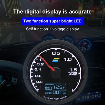 7 Renk Araba GReddi LCD dijital ekran Turbo Boost Su Sıcaklığı Yağ Sıcaklığı Yağ Basın Yarış Metre Yakıt Basınç Hava Yakıt Oranı Ölçer