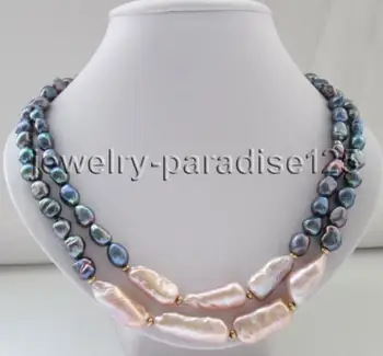 Bijoux collier de perles 2row 17 