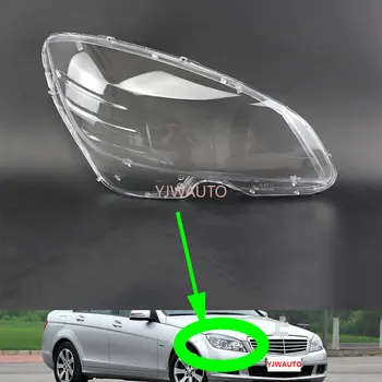 Far Lens Mercedes-Benz için W204 C180 C200 C220 C280 C300 2007 ~ 2010 Far kapağı araba cam değiştirme ışıkları otomatik kabuk