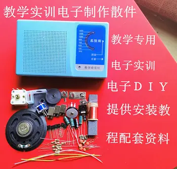 Radyo Montaj Parçaları Öğretim Kaynak DIY Uygulama Elektronik Tüp Bileşenleri Eğitim Seti Üretim Malzemeleri